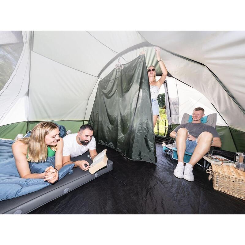 Tunneltent Indal 5 - Camping - 5 pers - Verdeelbaar interieur - Ingenaaide vloer