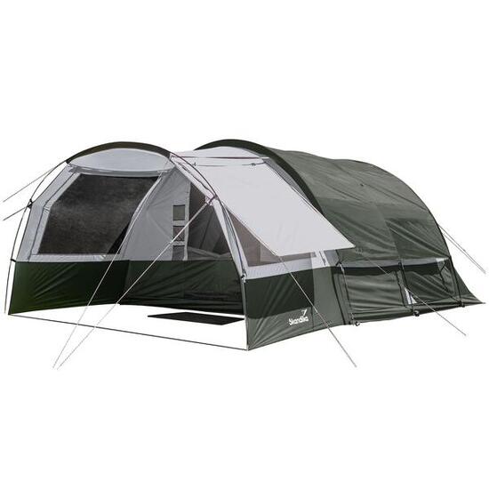 Tunneltent Indal 5 - Camping - 5 pers - Verdeelbaar interieur - Ingenaaide vloer