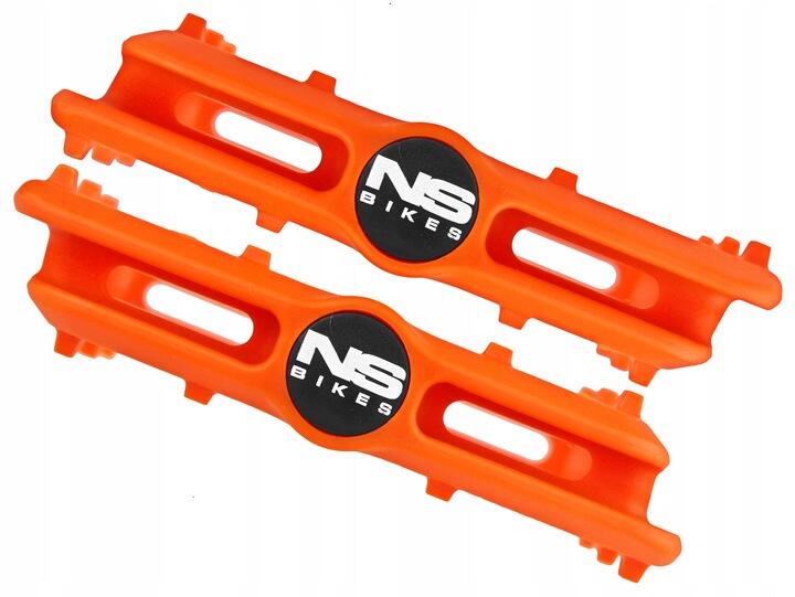 Pedały Rowerowe Platformowe NS BIKES Nylon Platforma Orange Pomarańcz