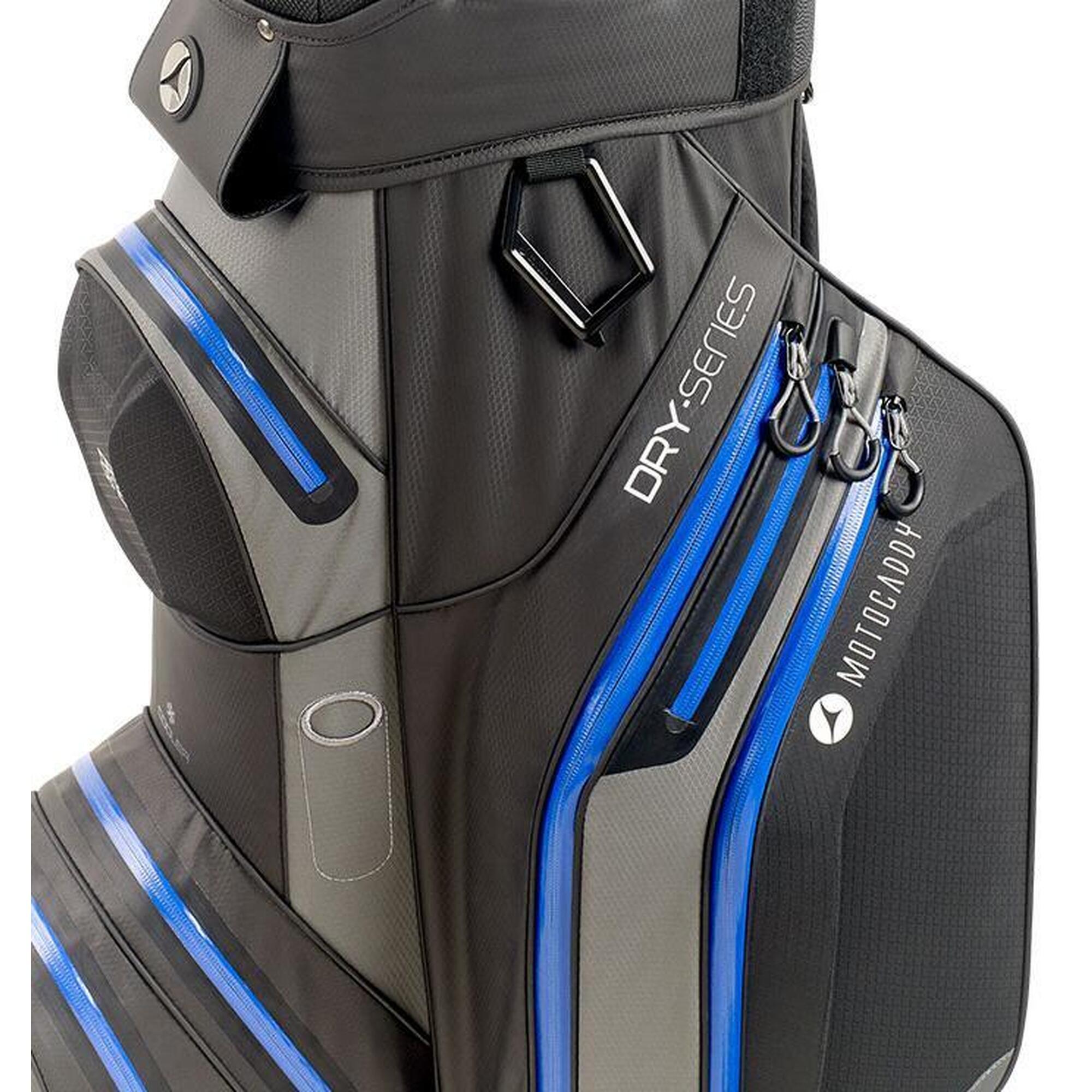 Motocaddy Cartbag Dry Series Zwart Blauw