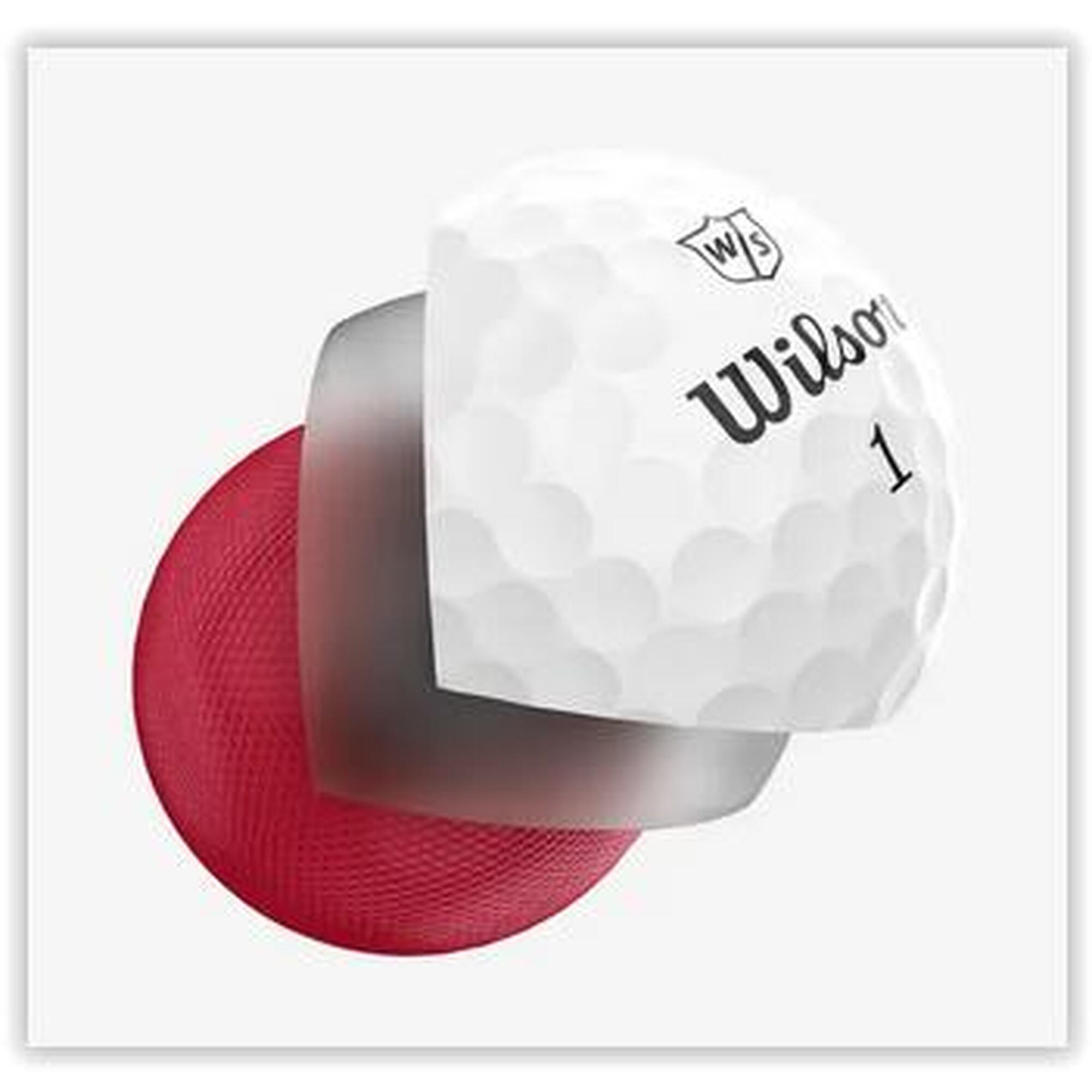 Caja de 12 Pelotas de Golf Wilson Triad