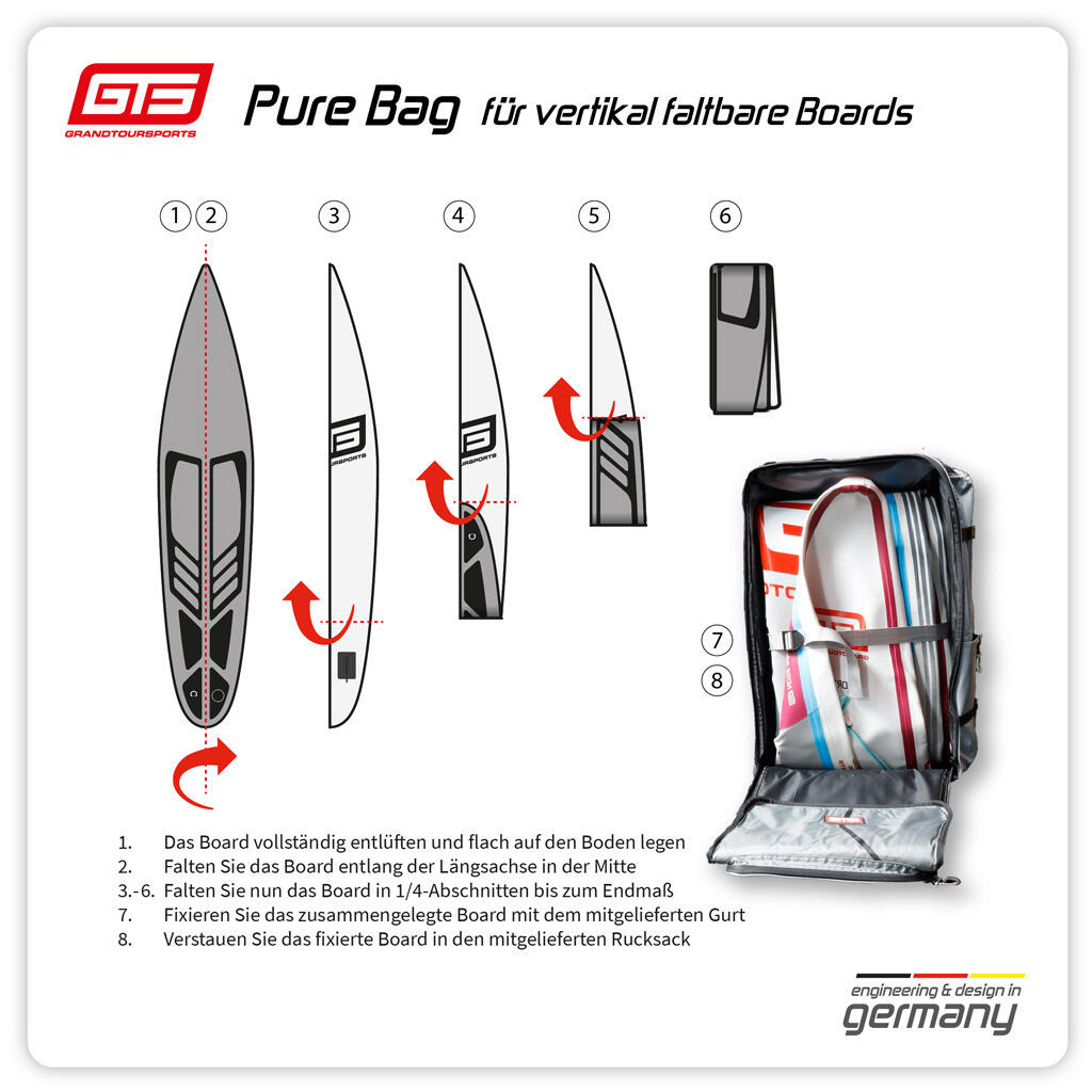 SUP-Board Stand up Paddle aufblasbar "SPORTSTOURER 12.0 x 30" Premium Qualität! 7/8