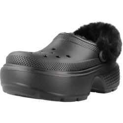 Chanclas Mujer Crocs Stomp Lined Clog Negro