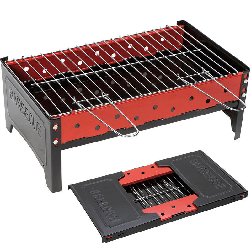 Barbacoa plegable compacta Mini de carbón mesa camping