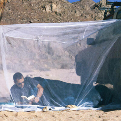 Fijnmazige box ii muggennet reisklamboe insectenbescherming
