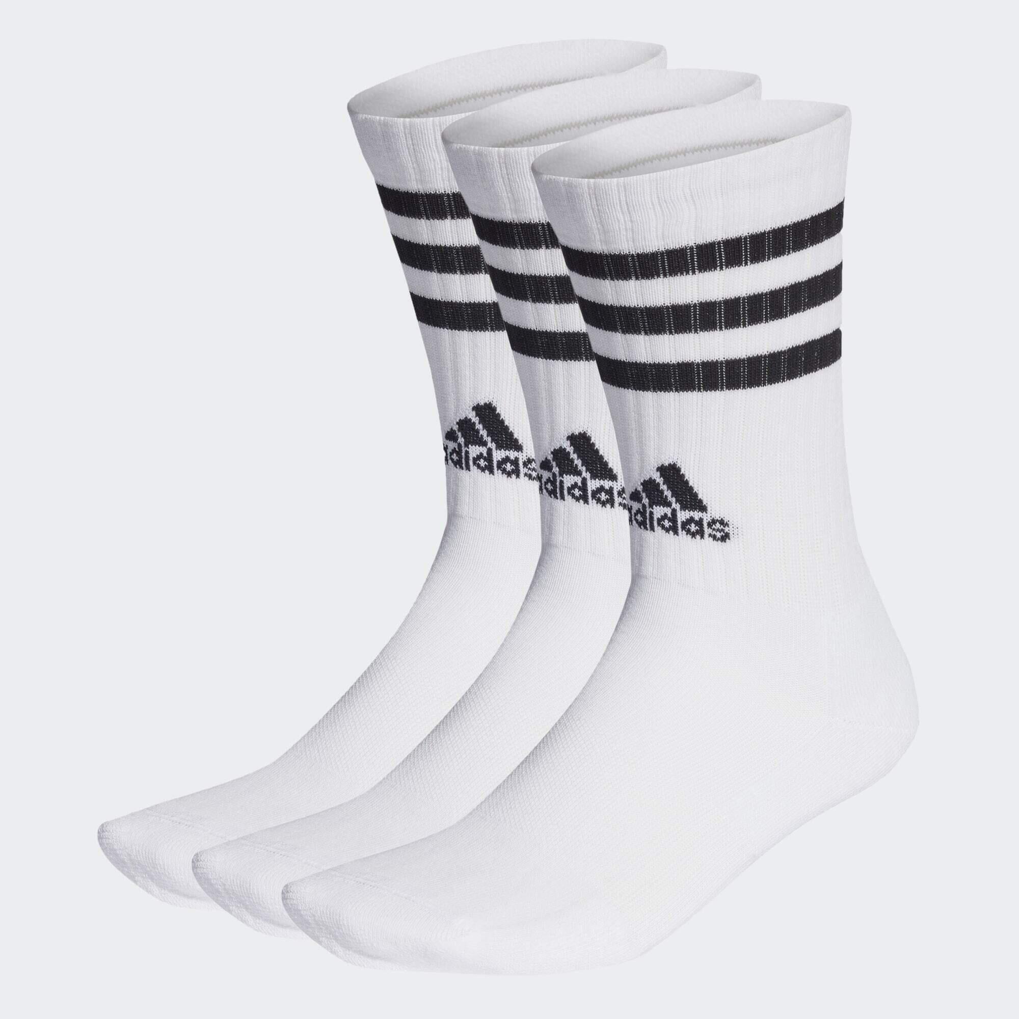 Meias de Cano Médio Acolchoadas 3-Stripes – 3 pares 2/2