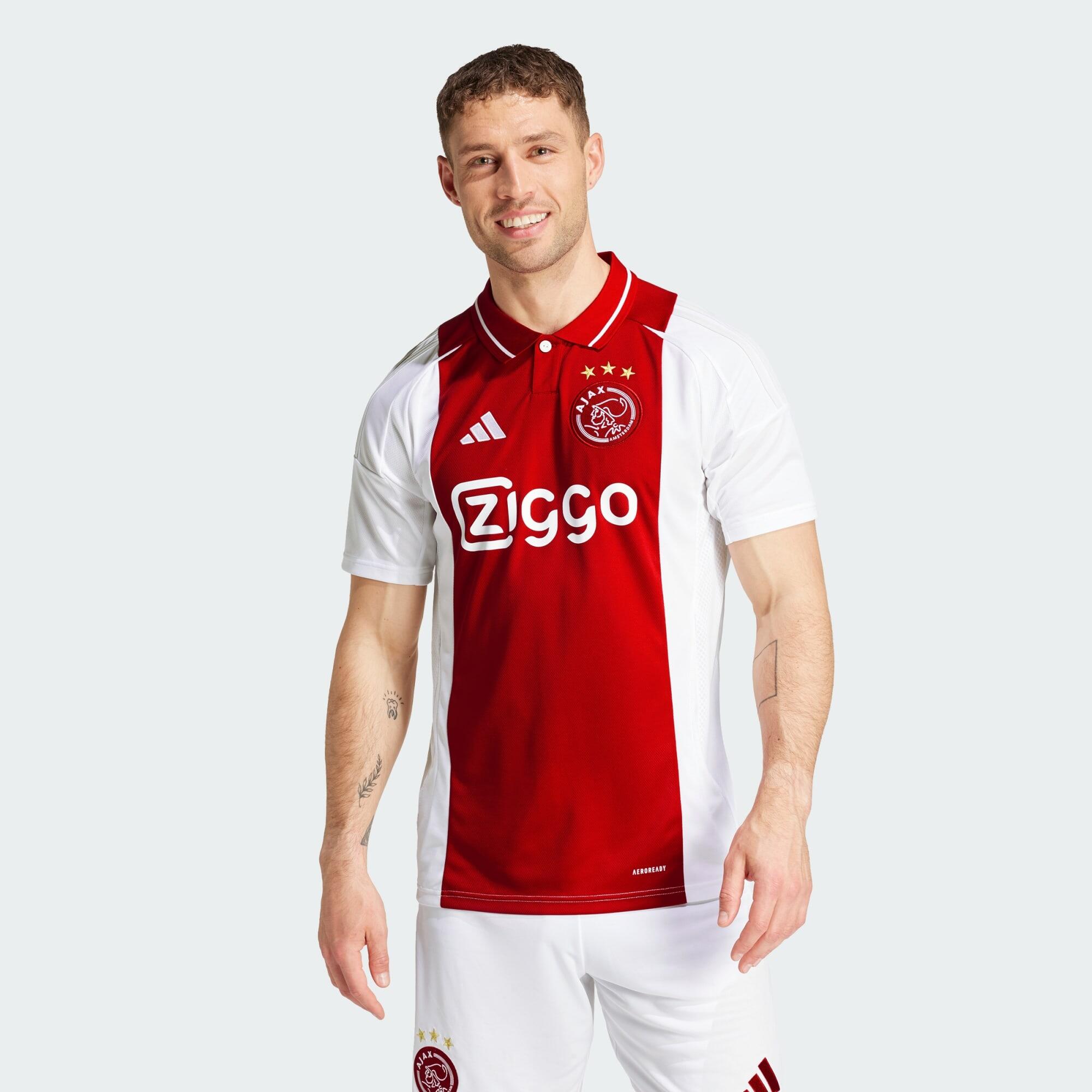 Adidas - Maillot Domicile Ajax Amsterdam 24/25 - Maillot Manches Courtes - Blanc - S - Decathlon