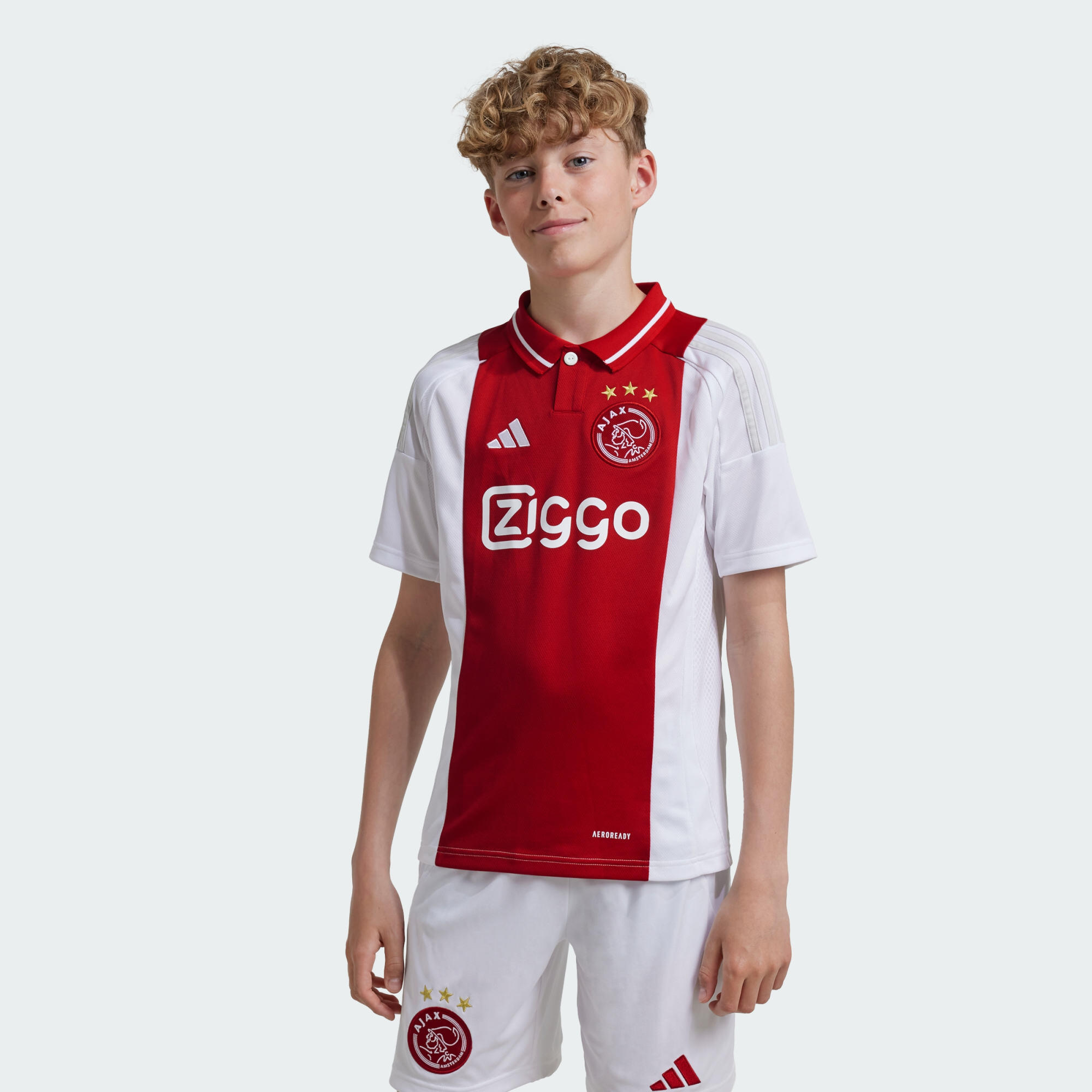 Adidas - Maillot Domicile Ajax Amsterdam 24/25 Enfants - Maillot Manches Courtes - Blanc - 15-16 Ans - Decathlon