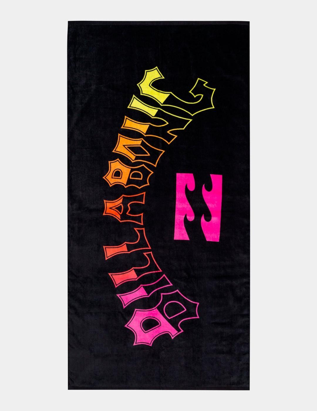 BILLABONG Toalha Billabong Arch wave preto.
