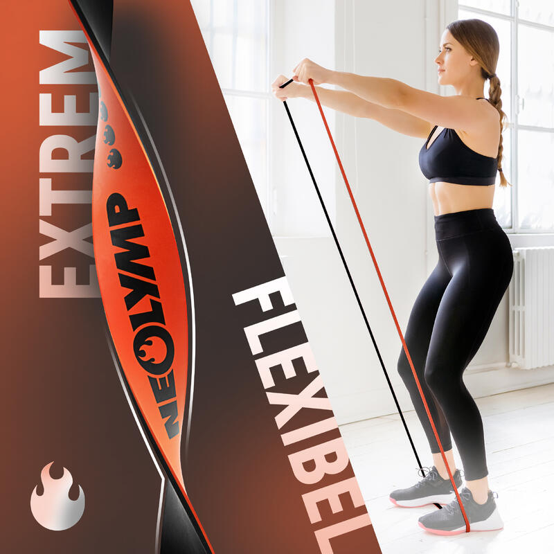 Bandes de fitness en latex - niveau 6 + Ebook