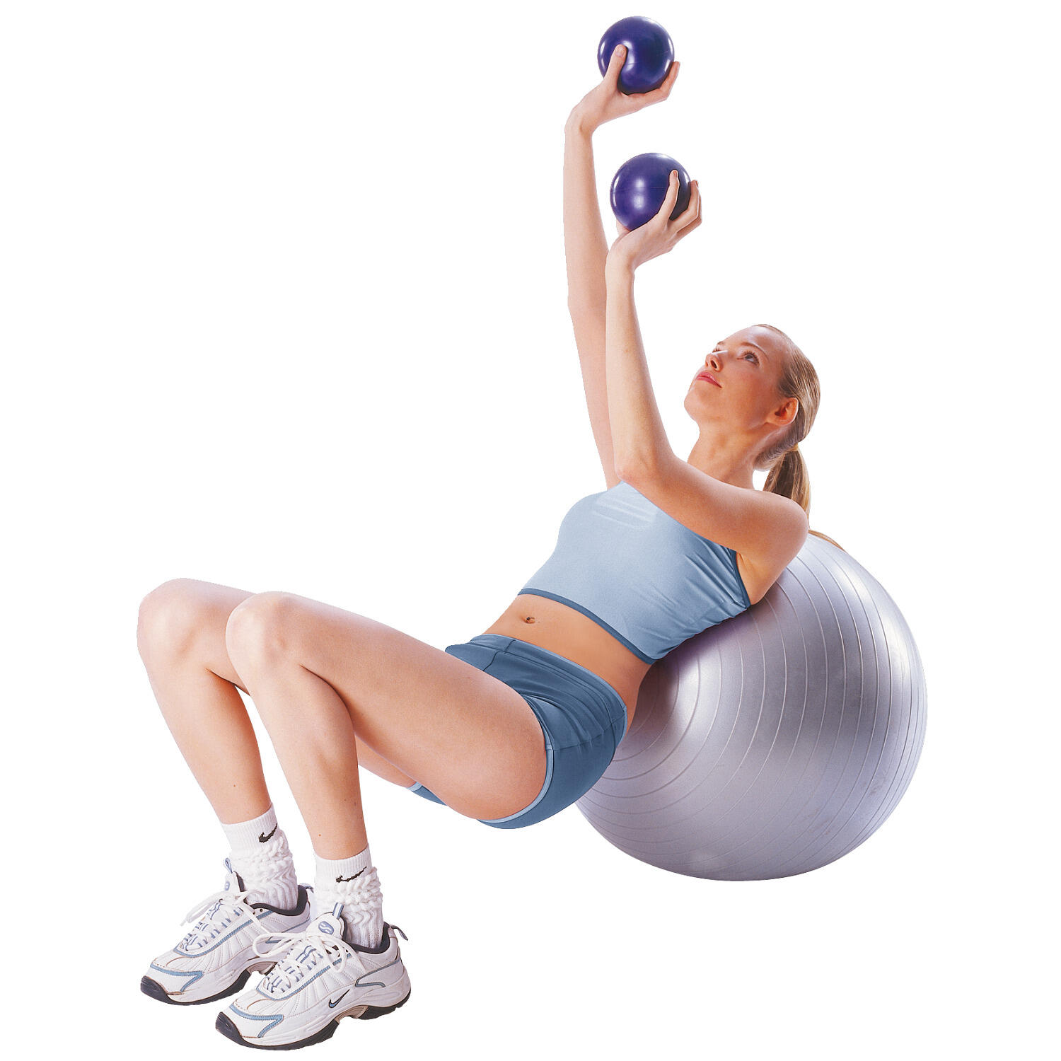 Pilates Toning Ball-Set Power Pilates Unisex Blau 2/4