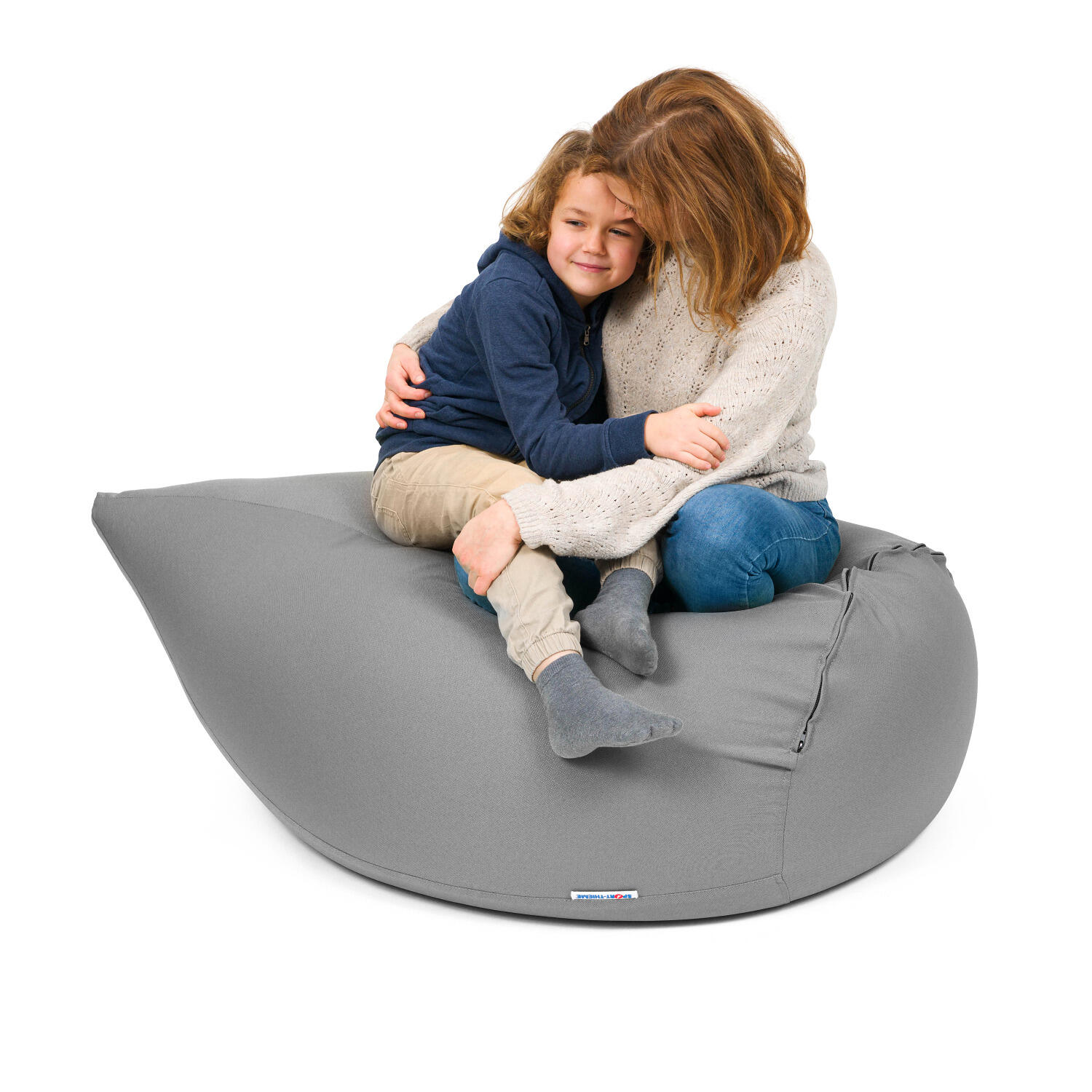 Sitzsack Comfort Grau Für Erwachsene 70x130 cm Gesundheitssport Unisex Grau 3/5