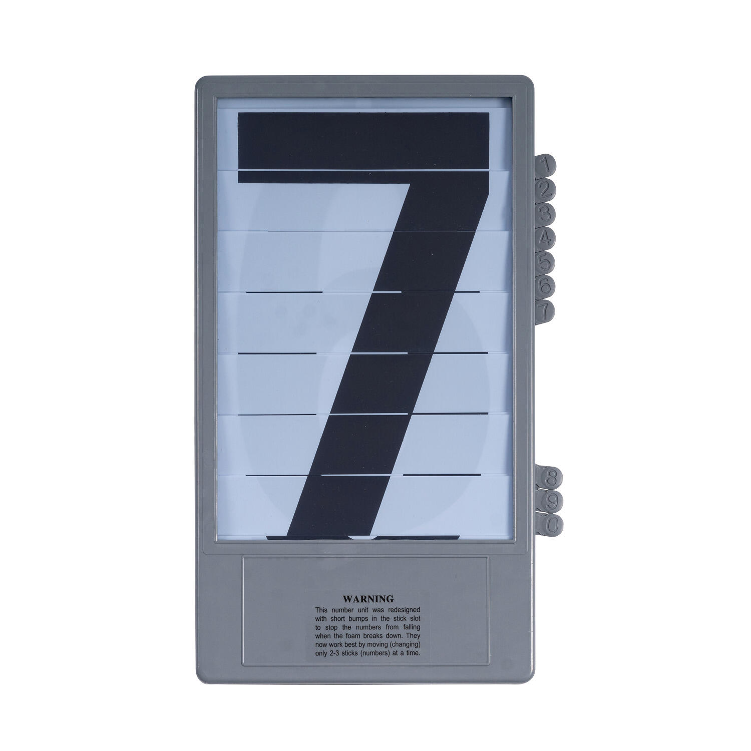 Ziffernkassette für manuelle Anzeigetafel Schwarz Zahlen Leichtathletik Unisex 1/3