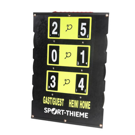 Tennis-Punkteanzeige Score Tennis Unisex Schwarz-Gelb