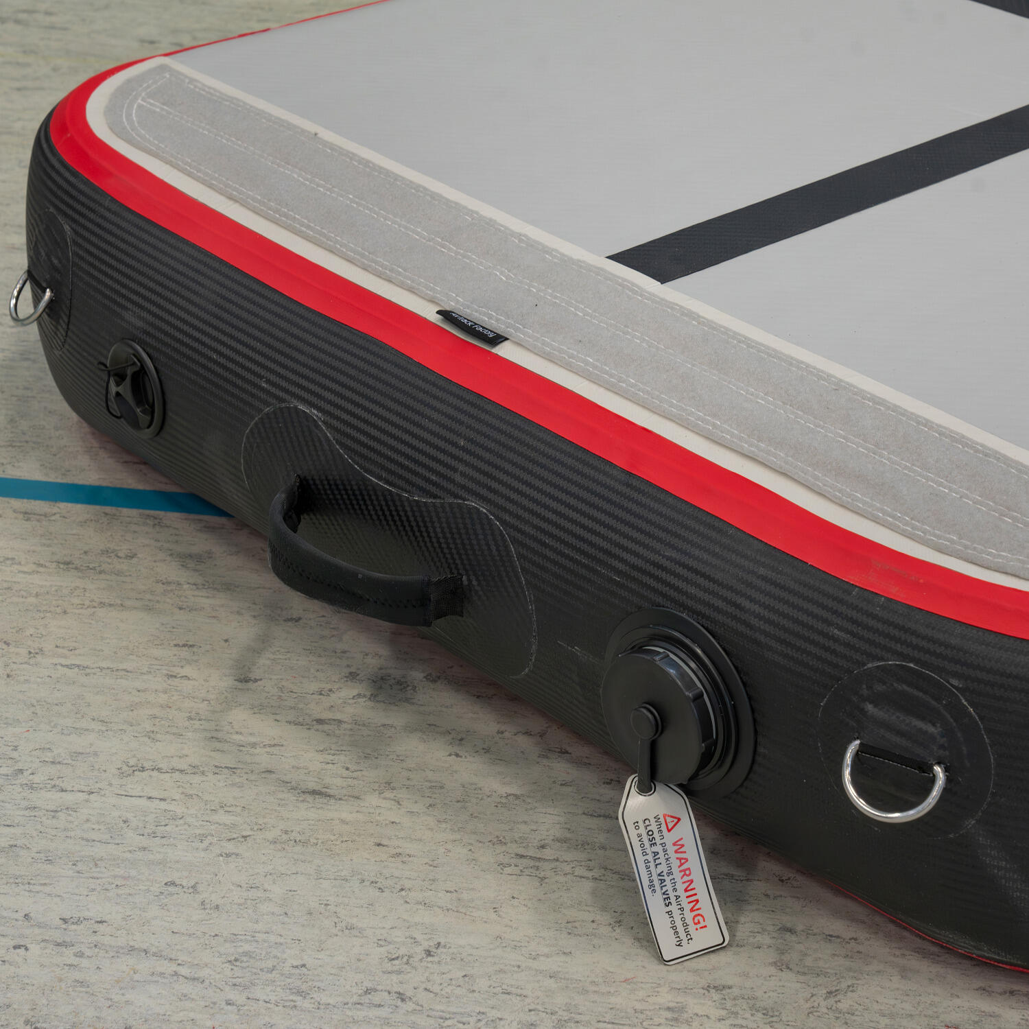 AirBox-Set Carbon Turnen Unisex Schwarz-Rot 3/6