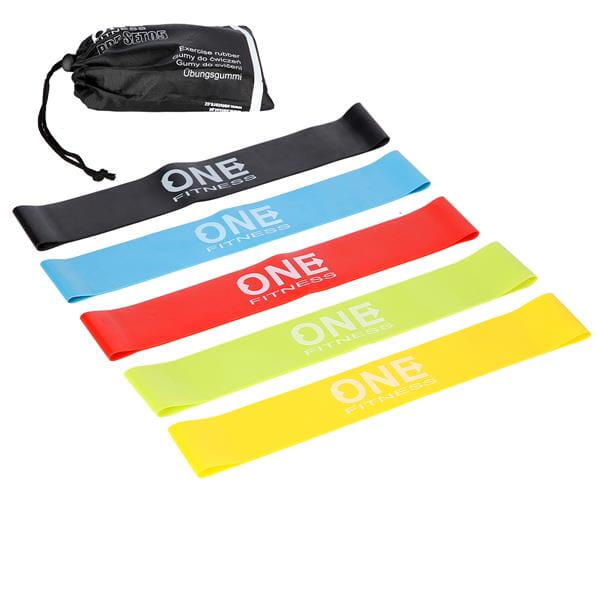 ONE FITNESS HMS oefenrubberset PBF SET05 SLIM