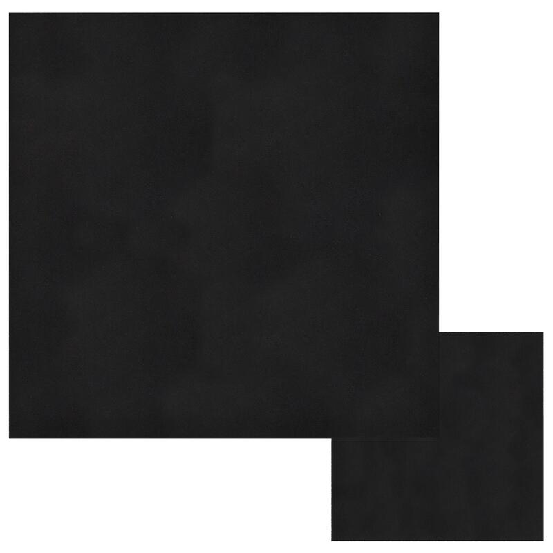 Colțar cauciuc pentru podea sport Pure Black 25x25 cm - 20 mm - Negru
