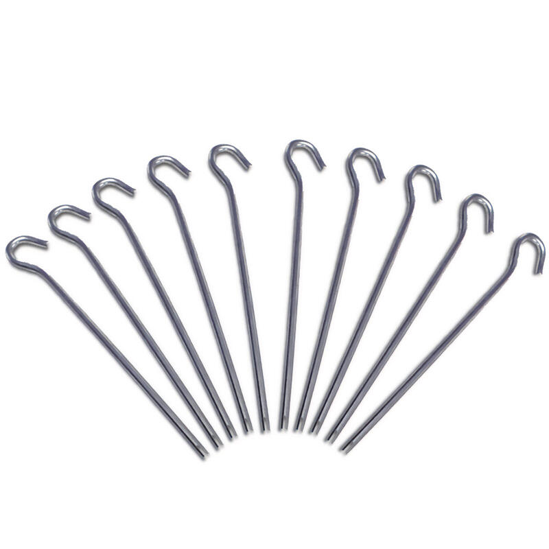 10 x clavos aluminio 18 cm clavo roca tienda tierra 5 mm g ligero