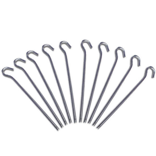 10 x piquets alu 18 cm clou de roche tente piquet terre 5 mm clous g légers