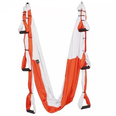 Yoga-Schaukel Amaya orange-weiß