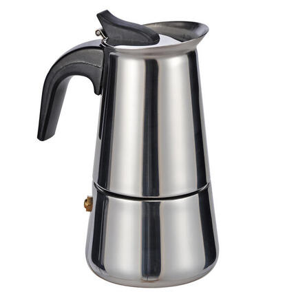 Edelstahl Espressokocher Espressokanne Espresso Kaffe Kocher Camping 2 Tassen