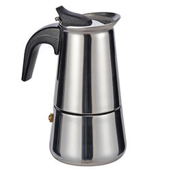 Bouilloire à espresso en acier inoxydable Camping 2 tasses