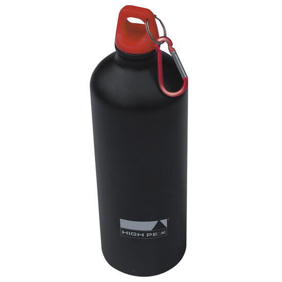 Alu Sportflasche 1 L Trinkflasche Fahrrad Wasser Flasche Karabiner