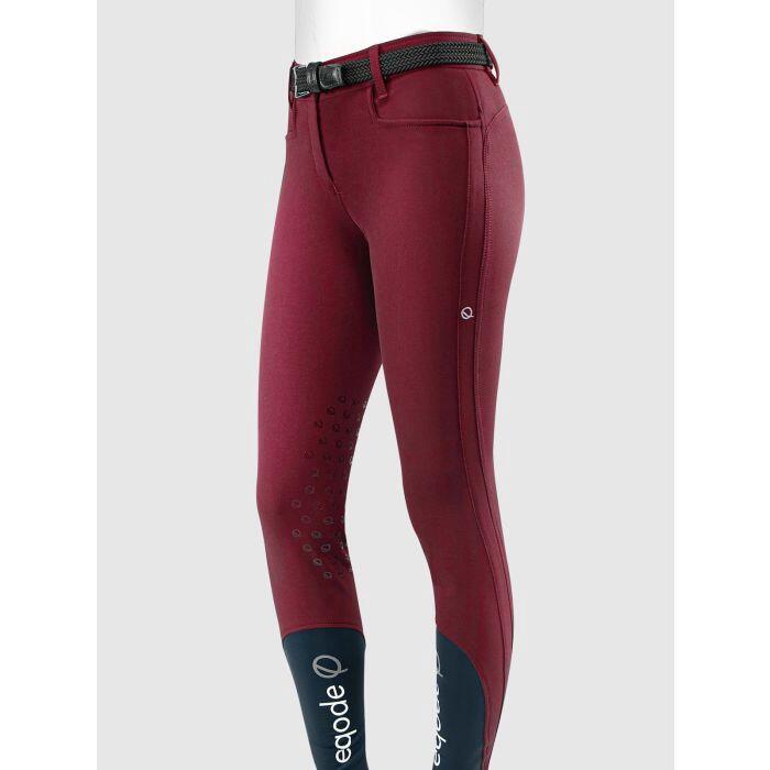 Paardrijden - Unisex -  Cherry - -women's Knee Grip Breeches Delma 1/3