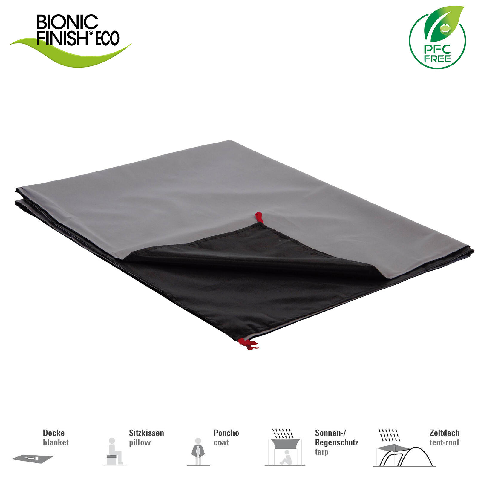 Campingdecke Picknickdecke Reisedecke Strand Decke Picknick Baumwolle 2/5
