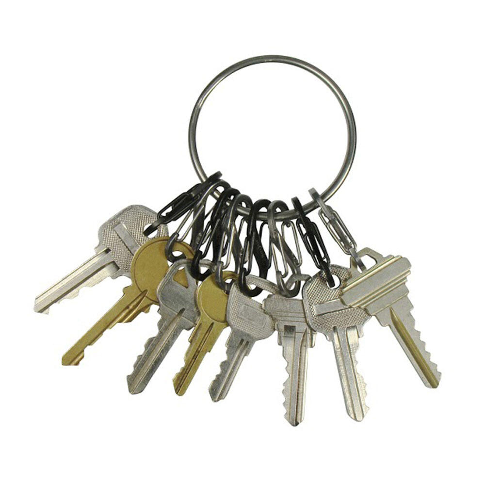 BigRing Porte-clés Pendentif Mousqueton Crochet Organisateur 3/4