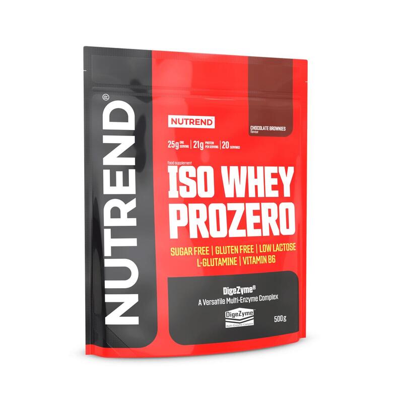 Syrovátkový izolát ISO WHEY PROZERO, čokoládové brownies
