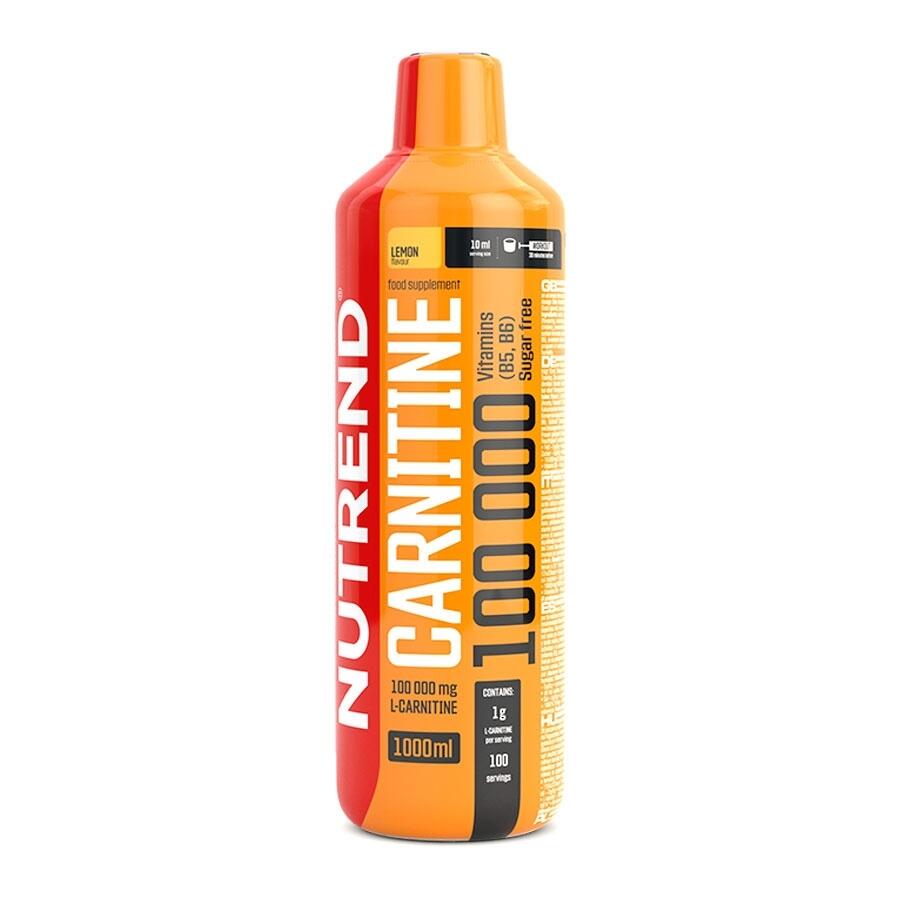NUTREND Podpora diety CARNITINE 100000, 1000 ml, citron