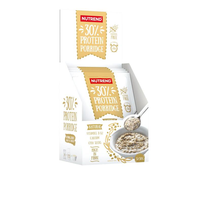 Proteinová ovesná kaše PROTEIN PORRIDGE, 5x50 g, natural