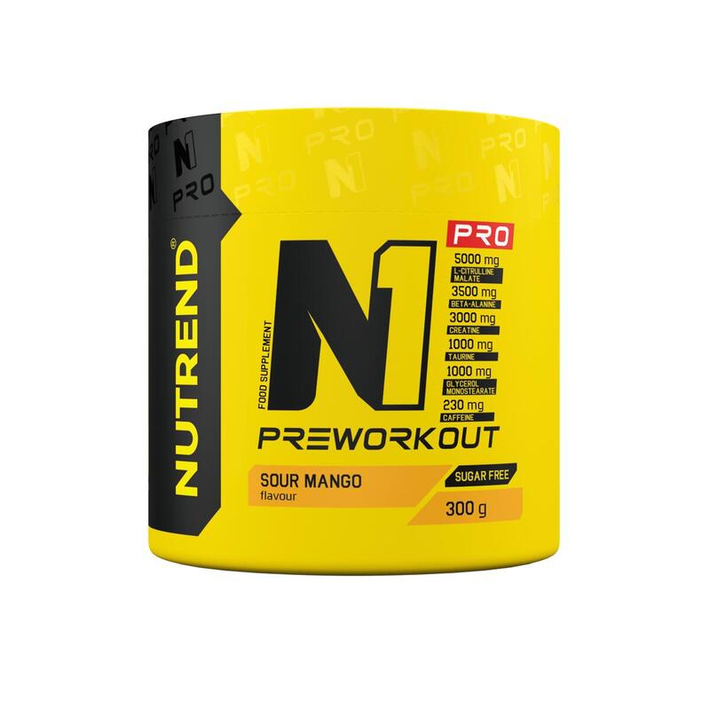 Pre-workout N1 PRO, 300 g, sour mango