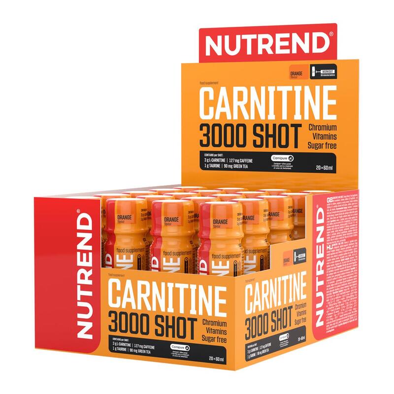 CARNITINE 3000 SHOT, 20 x 60 ml, ananas