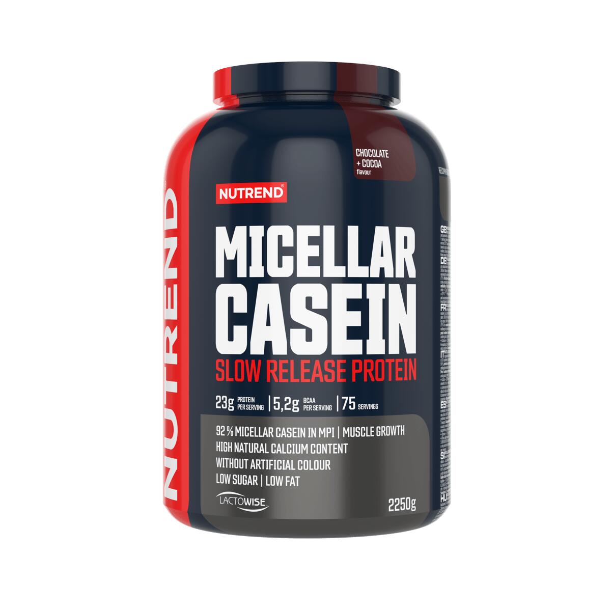 NUTREND MICELLAR CASEIN, čokoláda + kakao