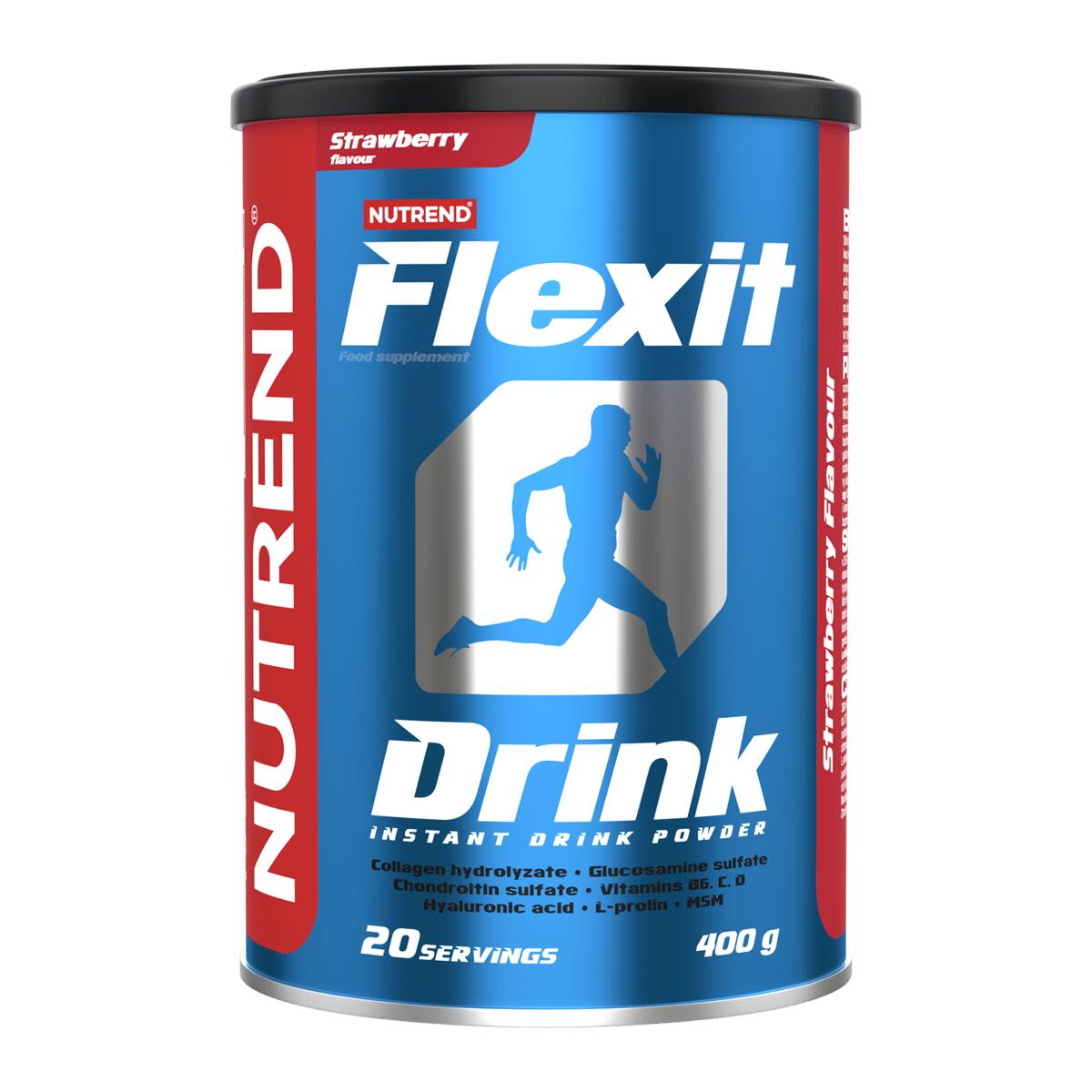 NUTREND Instantní nápoj pro péči o klouby FLEXIT DRINK, 400 g, jahoda