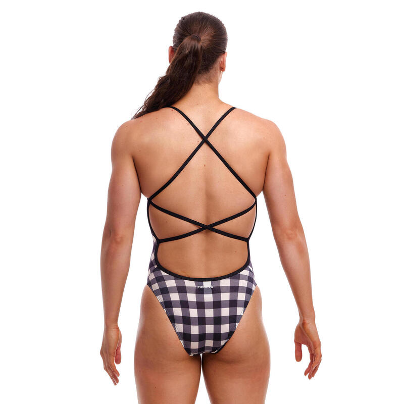 Funkita Vrouwen Badpak Bond Girl One Piece Check Deck