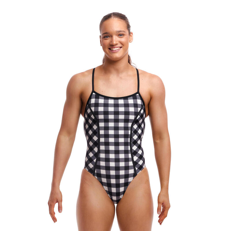 Funkita Vrouwen Badpak Bond Girl One Piece Check Deck