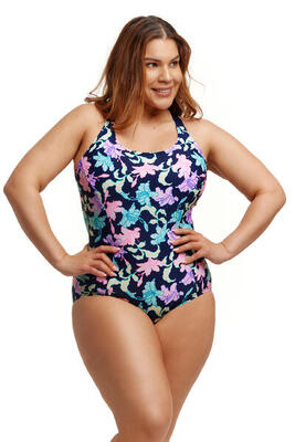 Funkita vrouwen corrigerend badpak brace me back one piece fast flow