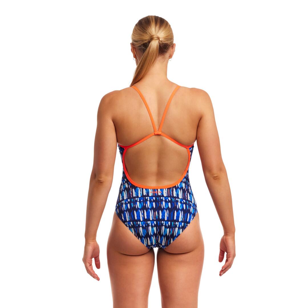 Funkita Ladies Single Strap One Piece Perfect Teeth 3/5