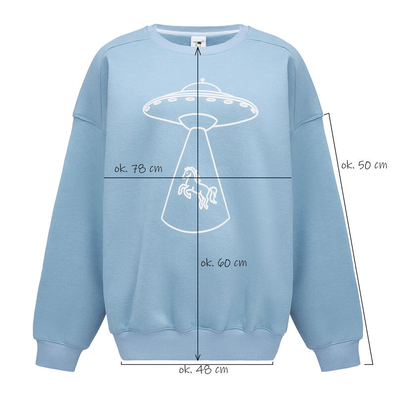 Bluză de echitație oversize Răpirea Cosmică