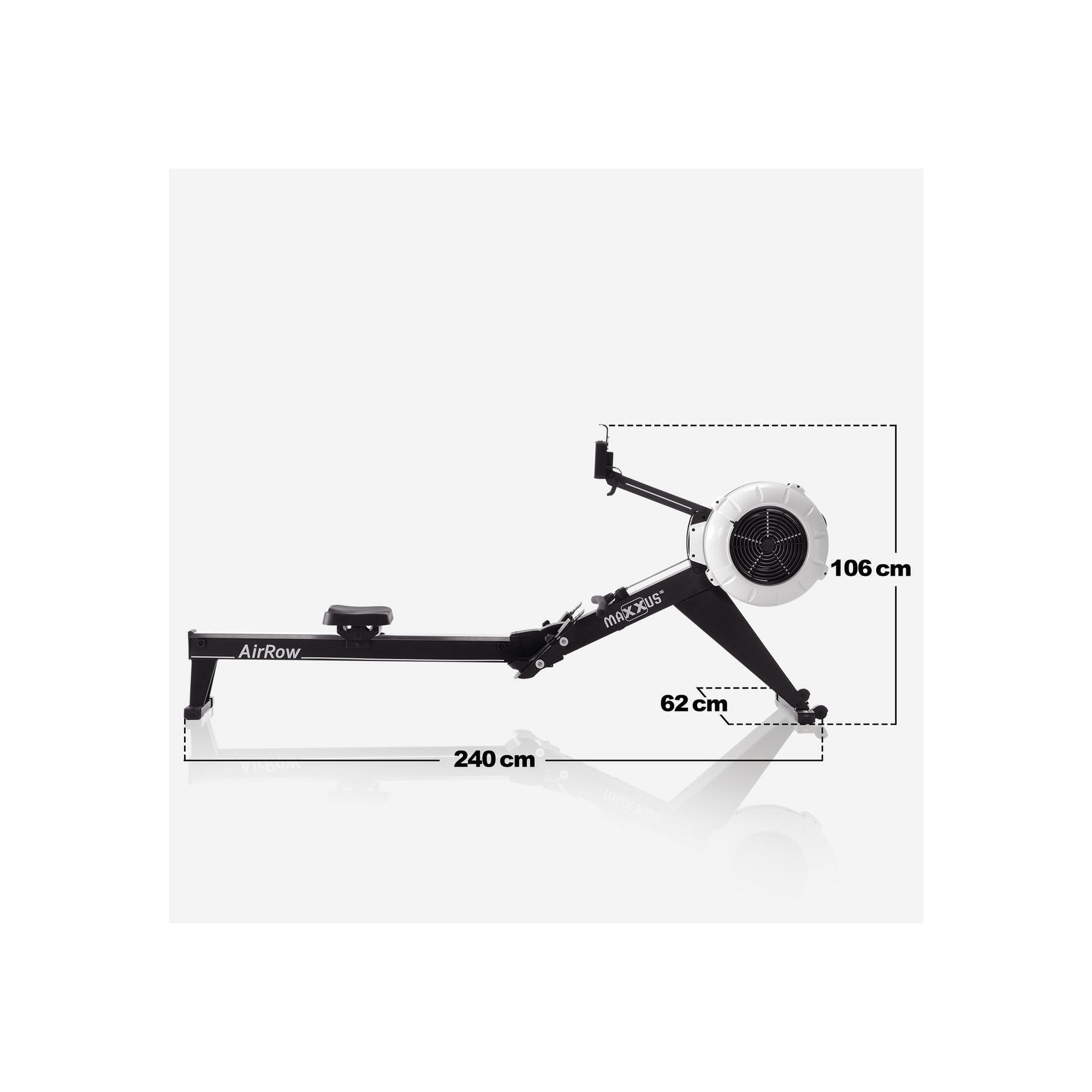 MAXXUS AIRROW ROWING MACHINE WITH AIR RESISTANCE | FITNESS AND CARDIO