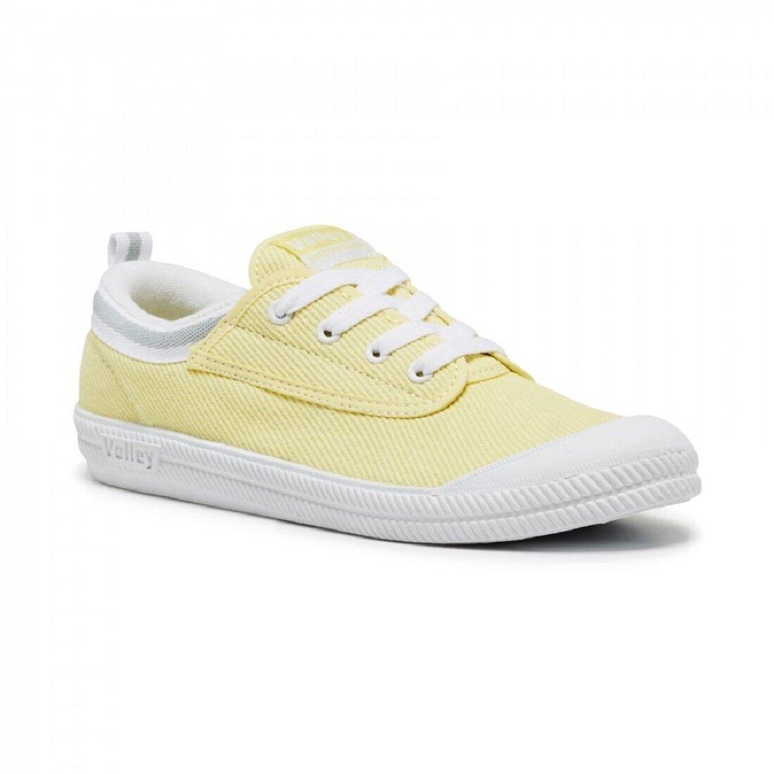 Dunlop Volleys International Mens Casual Lace Up Shoes Canvas - Lemon Drop