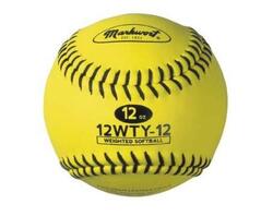 Balle molle en cuir jaune lestée Markwort (12WTY Poids 7 oz)