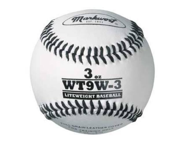 MARKWORT Pallone da baseball in pelle bianca Markwort (WT9W) Peso 5 oz
