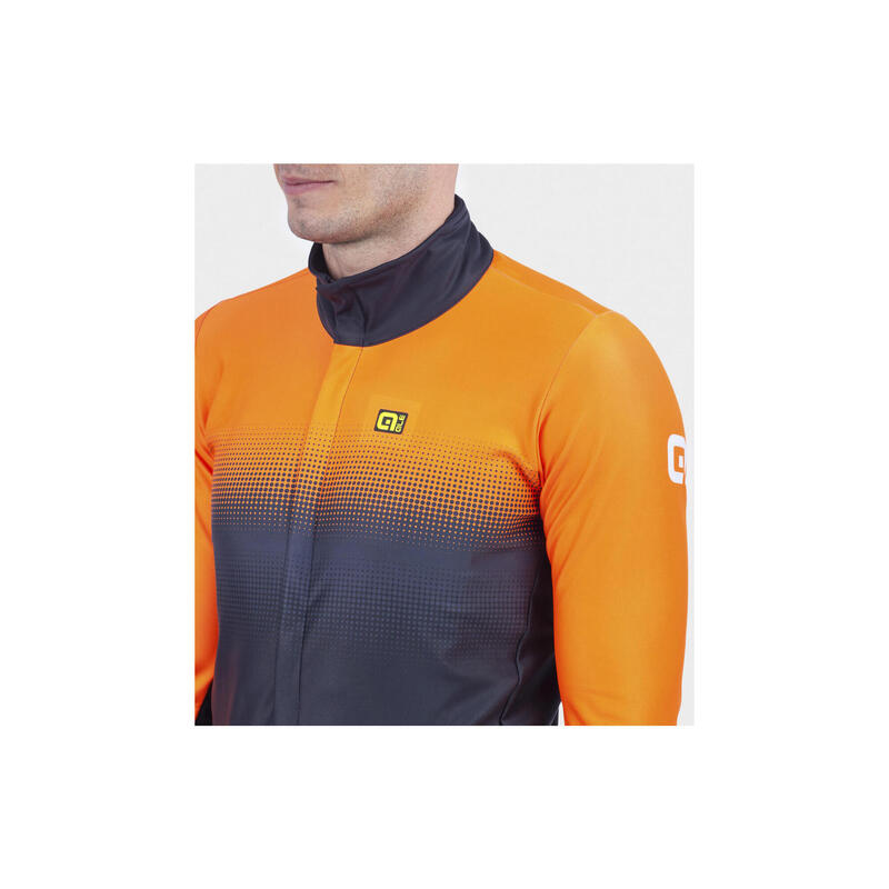 Alé Gradient Long Sleeve Jacket Black/Orange Fluo