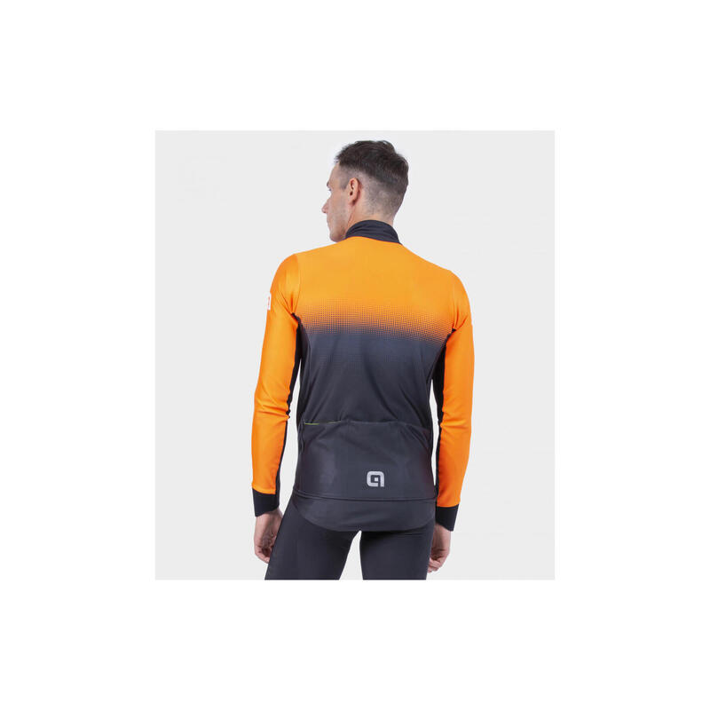 Alé Gradient Long Sleeve Jacket Black/Orange Fluo