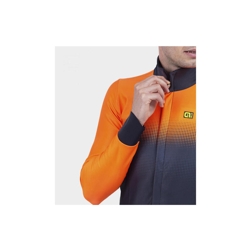 Alé Gradient Long Sleeve Jacket Black/Orange Fluo