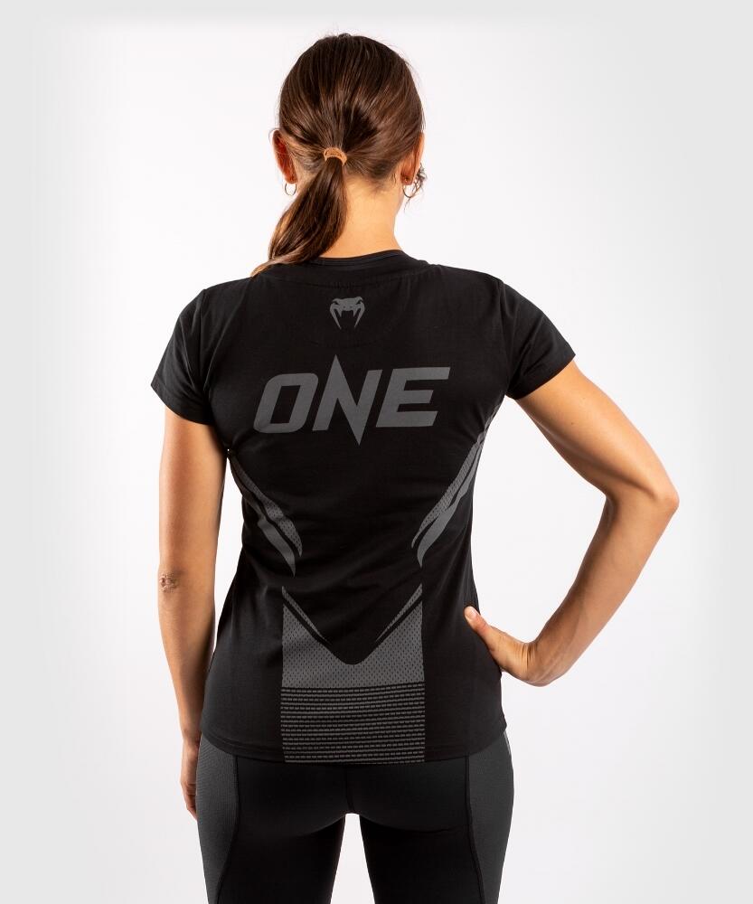 Venum ONE FC Impact T-shirt - for women - Black/Black 2/7
